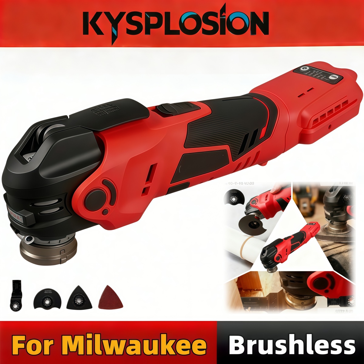 Pole Saw Cordless - 5-Speed Brushless Cordless Oscillating Multi Tool