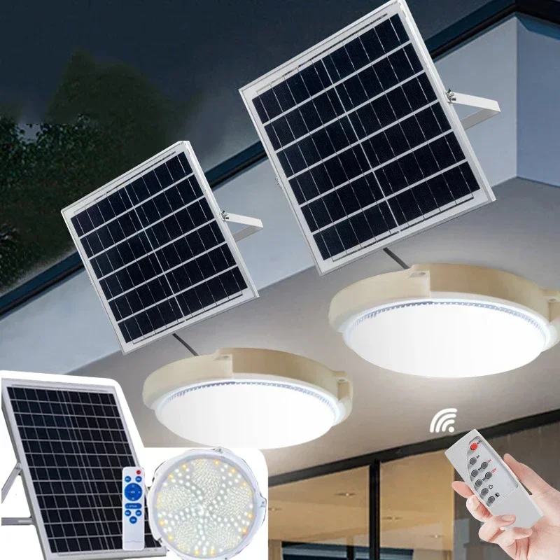 Outdoor Power Line - 60/500W LED Solar Ceiling Light Pendant