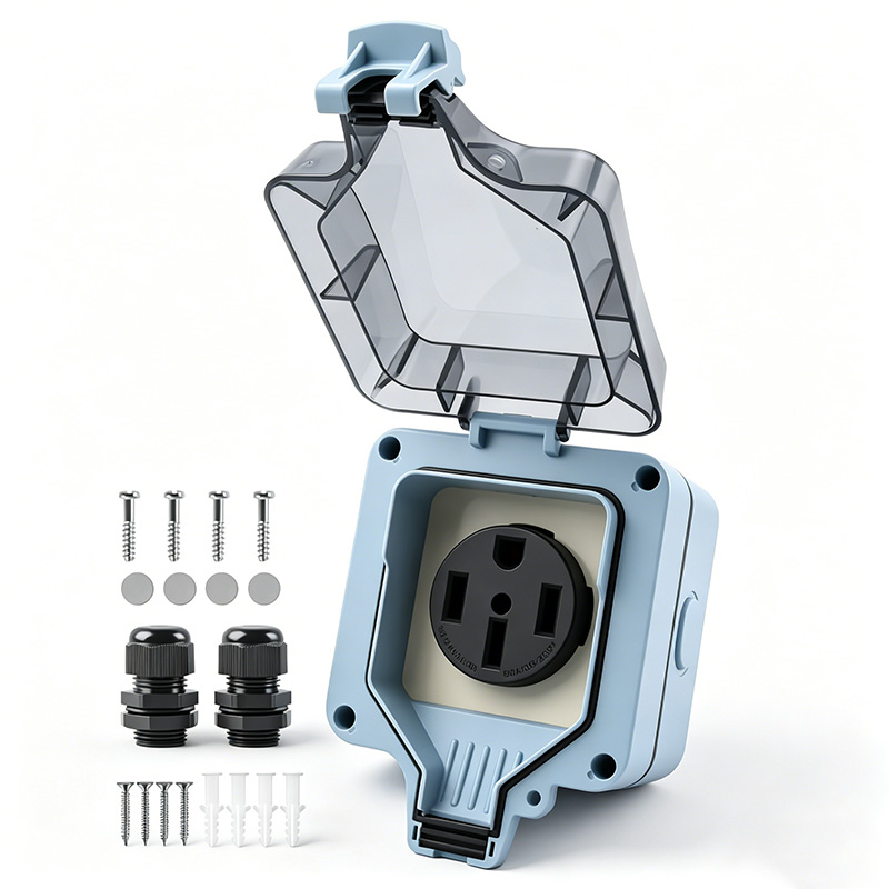 Outdoor Power Point Cover - Outdoor Power Outlet Box Waterproof IP66