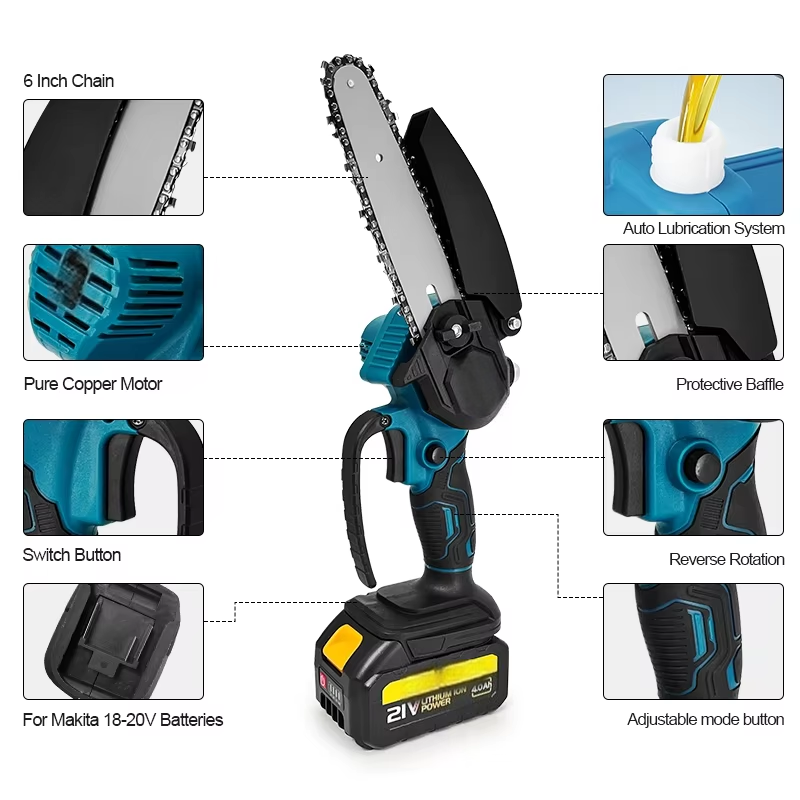 1700RPM 6 Inch Mini Li-Ion Ele - огляд і ціна Pole Saw Cordless
