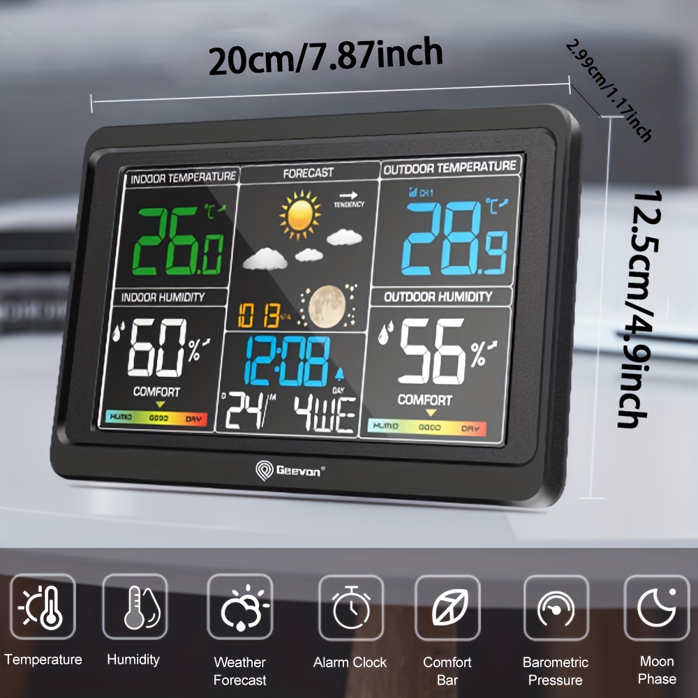 Geevon Digital Weather Station - огляд і ціна Outdoor Power Tower