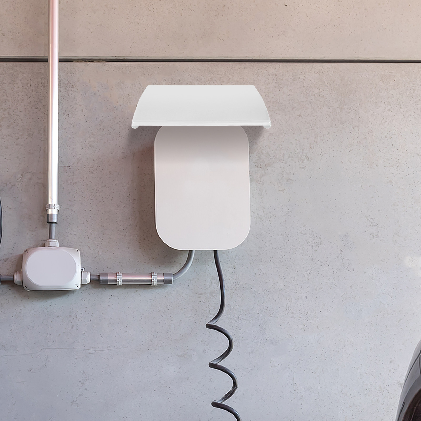 White Outdoor Ev Charging Pile - огляд і ціна Outdoor Power Tower