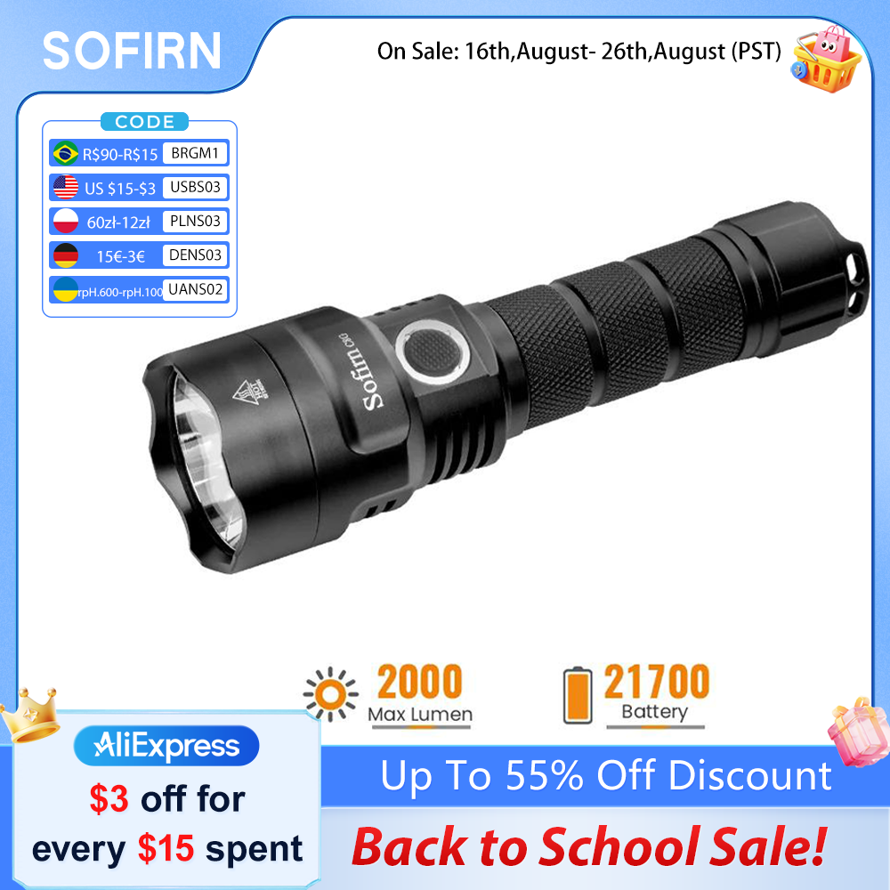SOFIRN C8G Powerful LED Flashl - огляд і ціна Outdoor Power Group
