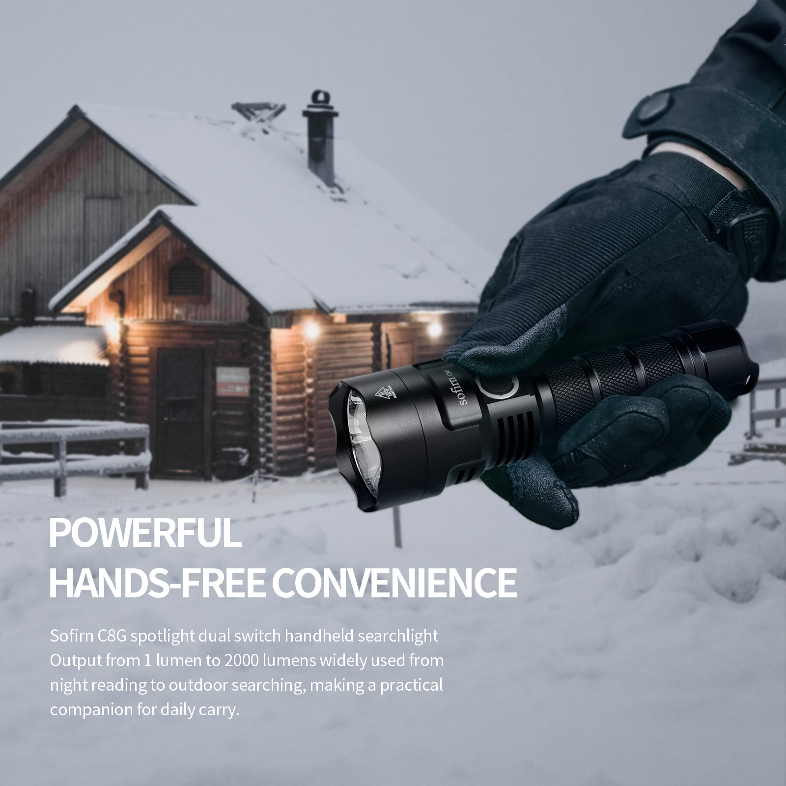 SOFIRN C8G Powerful LED Flashl - огляд і ціна Outdoor Power Group