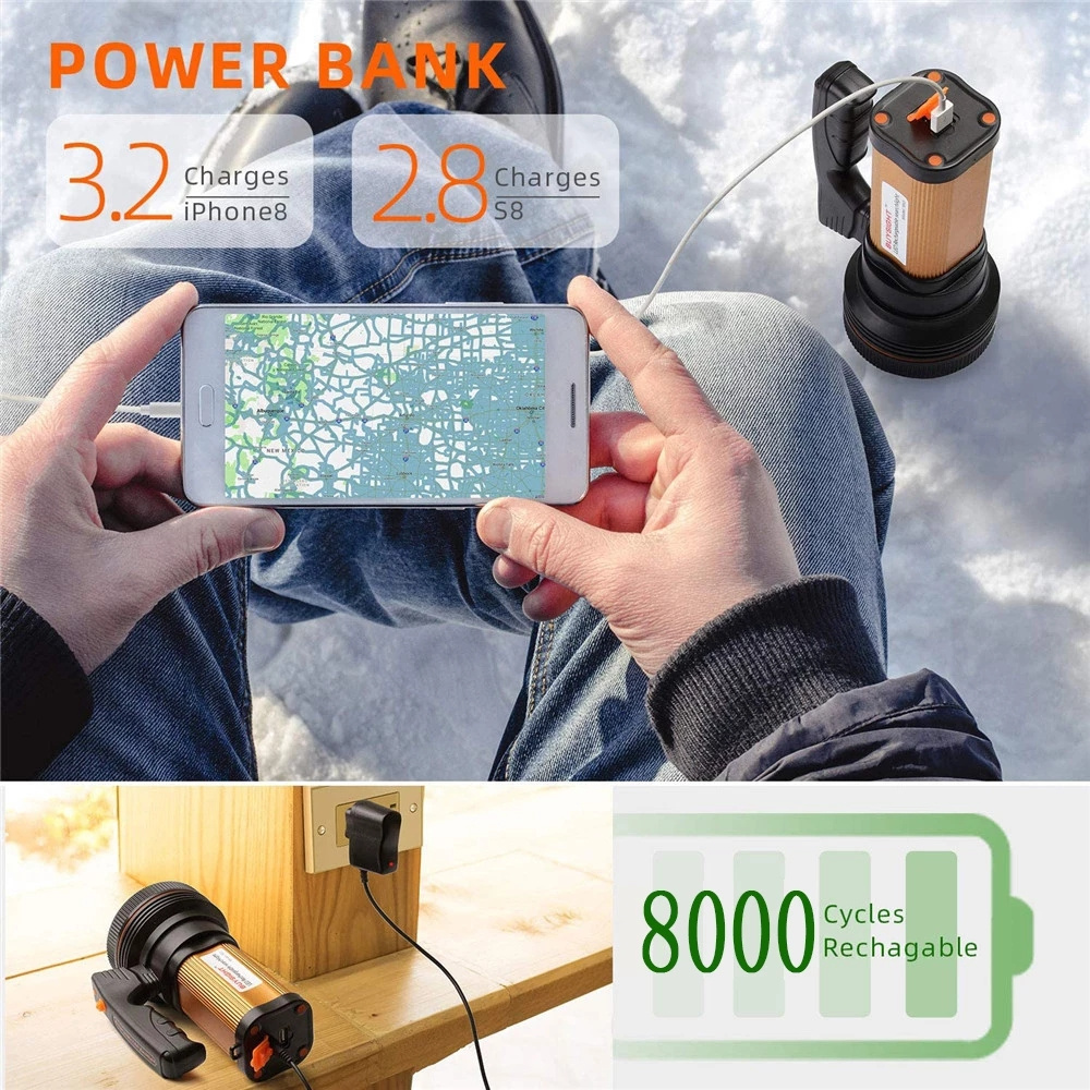 150W Powerful Flashlight 50000 - огляд і ціна Outdoor Power Meter Bike