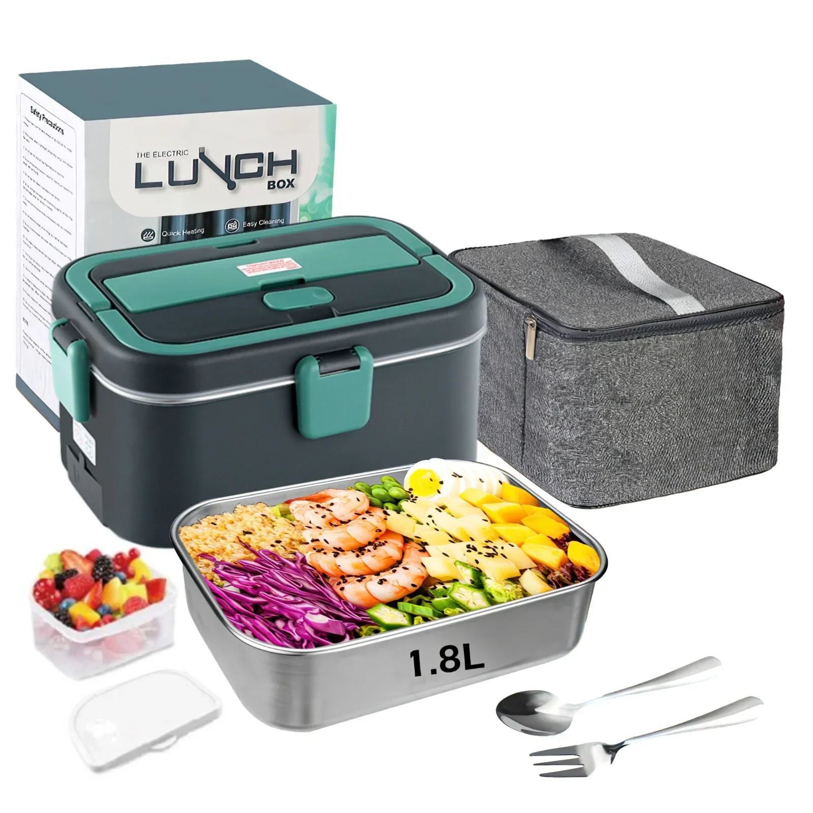 Electric Lunch Box Food Warmer - огляд і ціна Outdoor Power Box