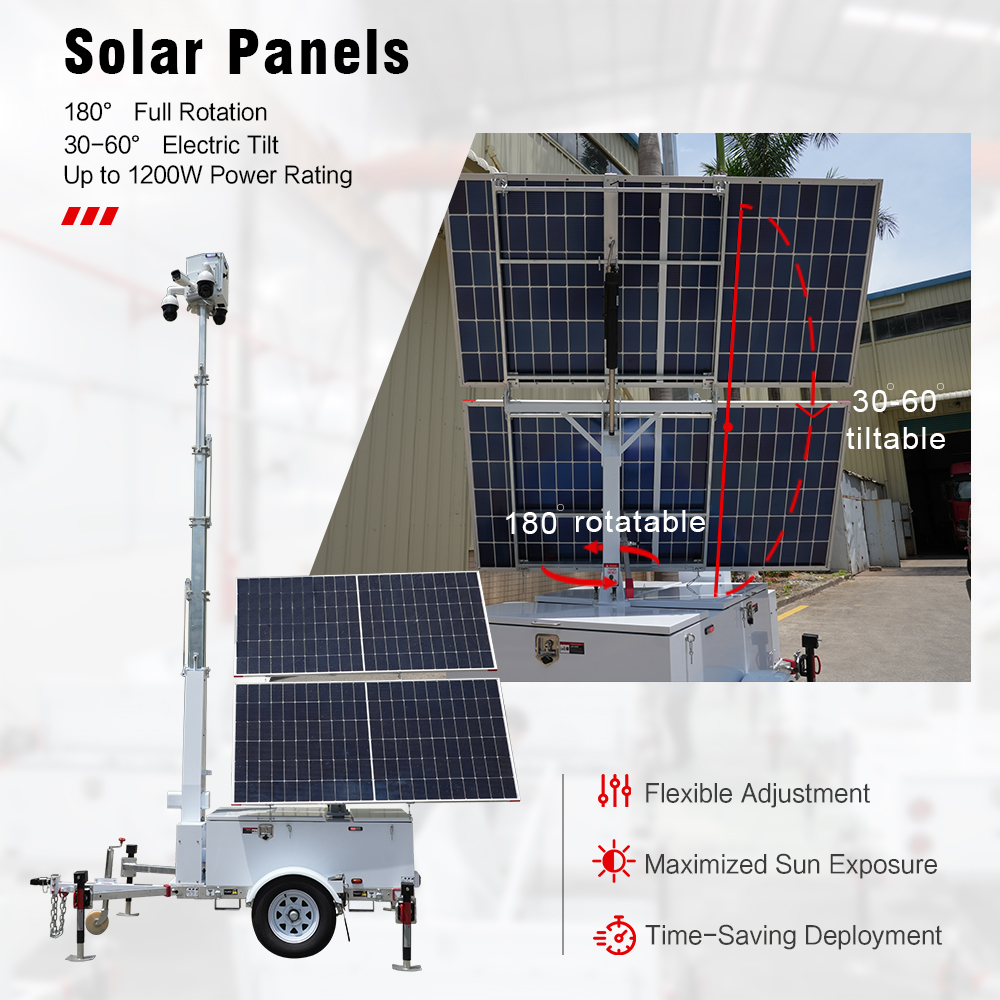 Solar Power Unit Trailer Mobil - огляд і ціна Outdoor Power Tower