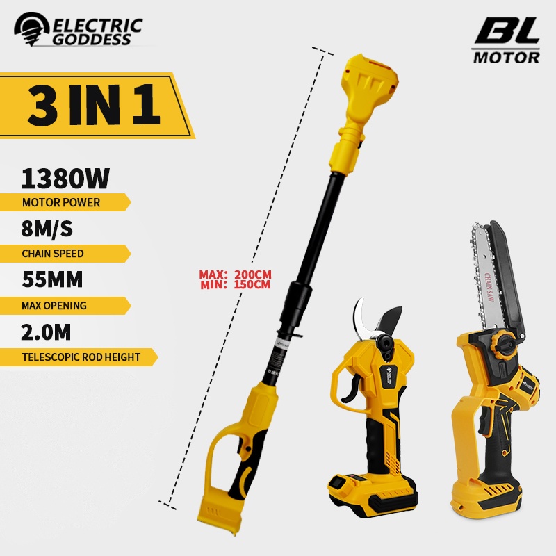 Brushless 6 Inch Electric Chai - огляд і ціна Pole Saw Cordless