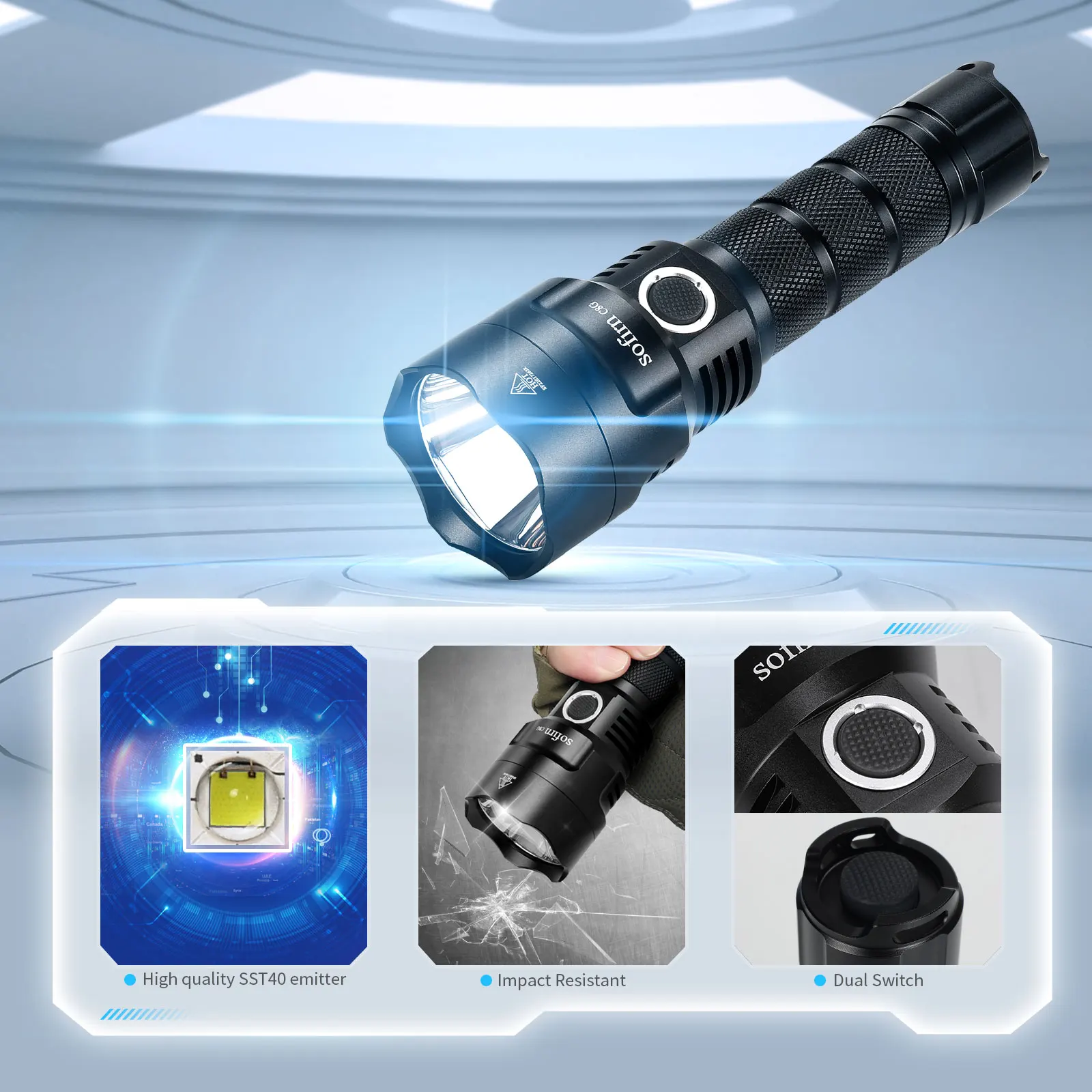 Sofirn C8G SST40 Powerful LED  - огляд і ціна Outdoor Power Group