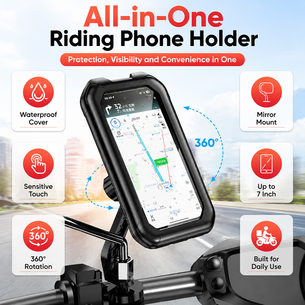Waterproof Bike Phone Holder A - огляд і ціна Outdoor Power Strip With Cover