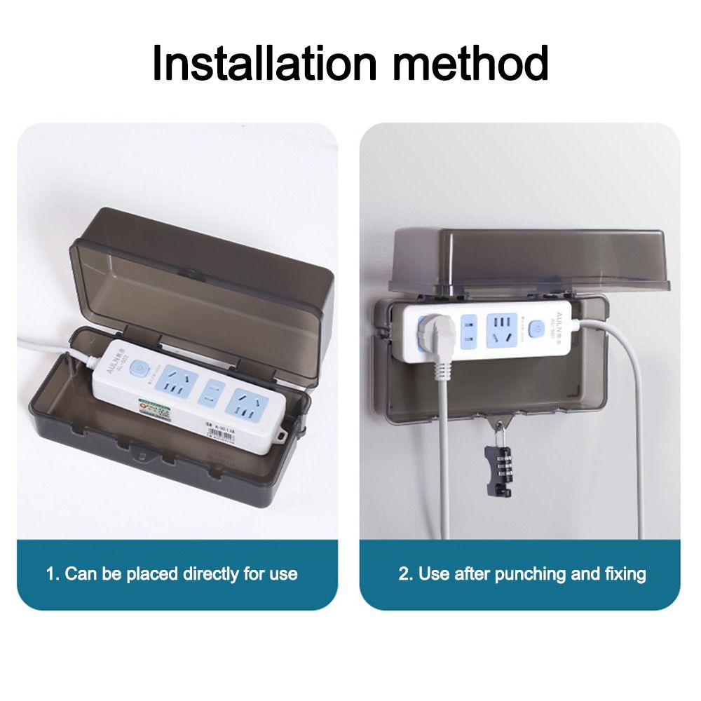 Portable Plastic Plug Box Anti - огляд і ціна Outdoor Power Strip
