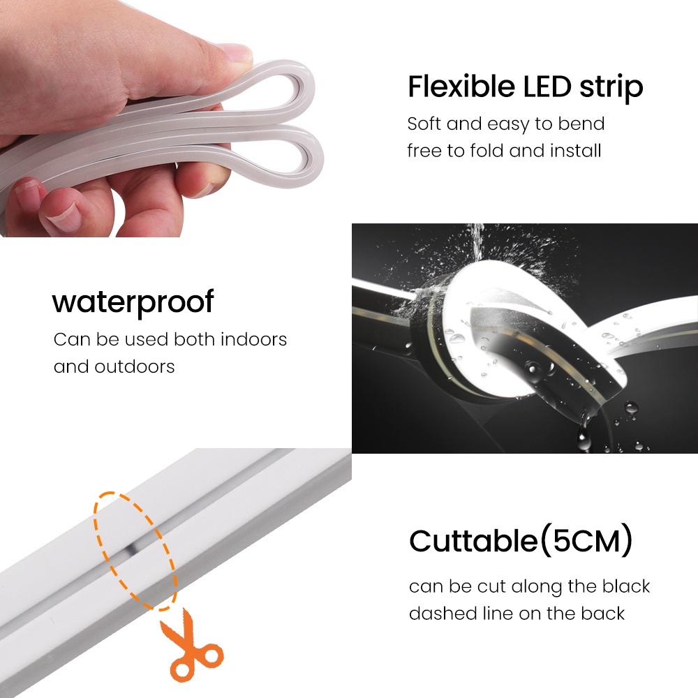 24V Neon Strip Solar Lamp 2835 - огляд і ціна Outdoor Power Strip